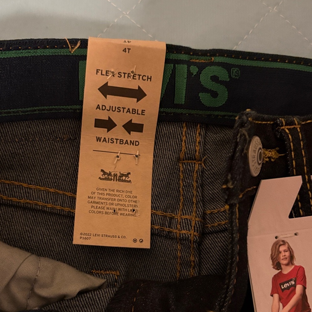 Levi's Men's Eco Performance Slim Jeans - Deep Indigo - Picture 2 of 4